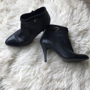 J. Crew leather heeled bootie
